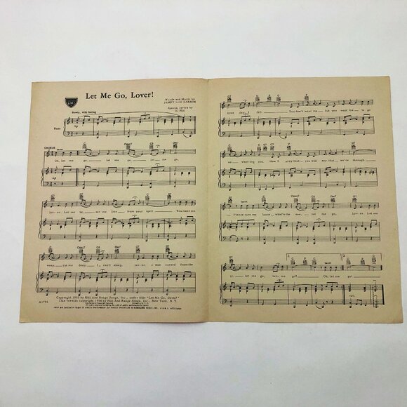 Set of 7 Music Sheets Let Me Go - Dancing With Tears - Laughing Plus 4 more - Picture 2 of 9